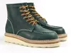 Véritable hiver à la main et en cuir rétro Retro Travail de haute qualité Angleterre Style Martin Boots lacet les bottines de la cheville pour les hommes D