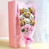 Sevimli oyuncak ayı doldurulmuş hayvan peluş oyuncak sevgilisi rilakkuma ayı çiçek buket hediye kutusu doğum günü Sevgililer Günü Noel Hediyeleri H0824