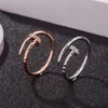 Adjustable New Fashion Boho Nail Ring Screw Couple Gift Party Engagement Rings for Women Valentine039s Day Present5006081