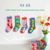 Sommar barns strumpor Baby koreansk stil tecknad blomma barn flickor bomull 211028