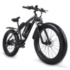 26-Zoll-Elektrofahrrad 1000W Ebike-Stadt Fettreifen Fahrrad Mountainbike 17ah 48V Lithium-Batterie E-Bike Shimano 7 Geschwindigkeit Moped Shengmilo