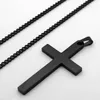 Pendant Necklaces 2021 Punk Gothic Cross Necklace For Women Men Hip Hop Stainless Steel Vintage Trendy Fashion Neck Chain Collar