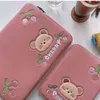 Korea bear Ipad bag pouch cute girls cherry ipad pro 11 10.5 9.7 inch tablet sleeve case storage 13inch laptop inner bag 211224