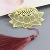 Bookmark Chinese Retro Style Metal Beatiful Peony Book Marks Teacher Gift School Stationery Marque Page