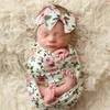 Florals Infant Baby Swaddle Wrap Coperte Involucri Coperte Coperte Nursery Biancheria da letto Bambini avvolti Panno con fascia Photo Pops