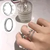 Anello in argento sterling 925 gioielli zirconi cristallo corona gioielli da donna regalo di fidanzamento