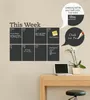 DIY Weekly Plan Calendar Chalk tavla avtagbar väggklistermärke Ritning Black Board Learning Schema Blank återanvändbara kontorsmaterial