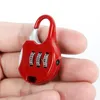 Color Mini Padlock For Backpack Suitcase Stationery Password Lock Party Student Children Travel GYM Locker Security Metal Cartoon Padlocks WLL700l