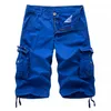 Summer Men's Army Military Work Short Casual bermuda Loose Cargo s Men Fashion Overall Trousers NO BELT 210716