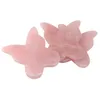 Regalos de fiesta Mariposa Natural Jade Gua Sha Tablero Heldhand Cuidado de la piel Guasha Tableros Herramienta de masaje de raspado de cuarzo chino SN2637