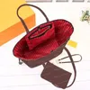 Fashion Bags Handbags Designer Composite Bags Lattice 2pcs Set Tote Women Handbag Ladies Luxurys Lady Clutch Purse Shoulder Bag Wallet 6 Colors MM Size JN8899