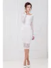 Casual Dresses Women Summer Lace Dress 2022 Elegant Pencil Party Plus Size Black White Office Sexy Long Sleeve Evening Bodycon Vestidos