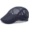 Berets Mens Mesh Beret Hats Outdoor Sport Sunhat Gorras дышащие кепки для женской моды Touring Cap Unisex Весеннее лето