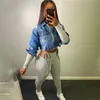 Två stycken sexig klubbfödelsedag vinterkläder för kvinnor TRACKSUIT 2 Piece Sets Kvinnor Joggers Sweat Passar Designer Kläder 21459P 210712