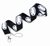 Keychain 10st Cartoon Anime No Face Man Halsband Lanyards Badge Holder Rope Hänge Key Chain Accessorie Small grossist