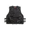 Men's Vests @YYDS Japanese Autumn Fashion Color Blocking Mesh Multi Bag Vest