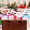 Eva peluş oyuncaklar Noel ağacı aydınlık kardan adam bebek led ışıklı bebekler dekorasyon kolye süsler çocuk hediyeler