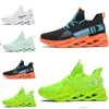Najnowsza nie-marka mężczyźni kobiety buty do biegania ostrze oddychające buty czarne białe wolt pomarańczowe żółte męskie trenerzy odkryty sport sneakers rozmiar 39-46