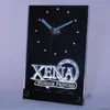 ウォールクロックTNC0239 Xena Warrior Princess Table Desk 3D LED CLOCK
