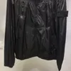 지퍼 포켓이 있는 남성용 지퍼 후드 재킷 패션 긴 소매 슬림핏 코트