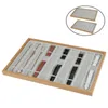 ジュエリーポーチバッグウォッチディスプレイボックス実用的な木製ポータブルギフトブレスレットリングネックレスマーケットガールズボーイズEのためのホルダーストレージケース
