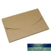 50pcs / lot Brown DIY Cartes Boîte d'emballage Carton Photo Pack Boîte-cadeau pour carte postale Kraft Papier Enveloppe Package Case Party Favor1