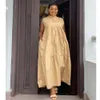 Frauen Lose Lange Kleid Ärmellose Sommer Plus Größe Damen Afrikanische Mode Weibliche Kleider Roben Grün Rose Rot Weiß Übergroßen 210416