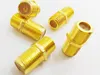 High Quality GOLDEND Dual F-type Female Coaxial Barrel Coax Cable Connector Coupler RG6 F81 3GHz Adapter/40PCS