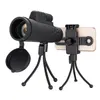 IPRee® 40x60 10 Times FMC Coating BAK4Telescope Monocular Ultra HD Waterproof Low Light Night Vision Phone + Clip Tripod