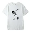 Xinyi Mäns T-shirt Högkvalitativ 100% Bomull För Män Kortärmad Rolig Skull Printing T Shirt Mens Tee Shirts O-Neck T-shirt Y0809