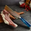 Kniv set 10 st set kök matlagning super skarpt blad hög kol rostfritt stål skivning cleaver verktyg bröd knivar med hartshandtag