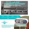 AKABELL Alarm Clock LED Music Digital Clock Time Temperature 5 Levels Brightness Humidity Display USB Rechargeable Table Clock 211111