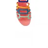 Bohême pantoufles été 2021 coloré romain appartements sandales vacances plage chaussures femme petit frais plat pantoufle tongs diapositives