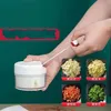 Mini Garlic Crusher Manual Pull String Grater Grinder Tools Gadgets for Kitchen Accessories Vegetables Cutter Housewares Chopper 20220223 Q2