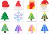 Party Favor Dimmer Fidget Decompression Toy Push Bubble Anxiety Anti Stress Reliever Christmas tree hat Kawaii Stuff Autism Antistress Sensory