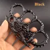 Vikt Om 140g Metall Brass Knuckle Duster Four Finger Self Defense Tool Fitness Outdoor Safety Defenses Pocket EDC Verktyg Skyddsutrustning