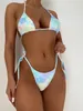 2021 Sexy Mini perizoma Micro Bikini Donna Push Up Costume da bagno Costumi da bagno femminili Stampa Biquini Costumi da bagno Summer Beach Wear X0522