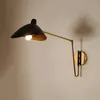 Muurlamp Moderne Duck Mond Serge Mouille Industrial Iron Folding Large Arm Lights voor Home Eetkamer Corridor ZM1117