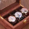 Watch Boxes & Cases Luxury Box Case Jewelry Ring Men Wooden Storage Organizer Watches Pillows Display Gift