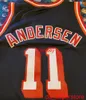 100% Dikişli Nadir Chris Birdman Andersen Basketbol Jersey Erkek Kadın Gençlik Özel Numarası Adları Formalar XS-6XL