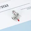 20pcs mamma festa della mamma smalto ciondolo charms europei perline fit pandora 925 sterling argento serpente catena braccialetto charms gioielli fai da te facendo accessori donna