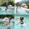 Ins net celebrity thickened children water park transparent duck armpit seat ring for infants and toddlers from stock Swimming supplies toy