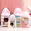 PE Travel Kosmetisk väska Genomskinlig Vattentät Kvinnor Skor Storage Bag Portable Cartoons Toiletry Wash Beauty Kit Förvaringspåse