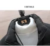Erkek Kalınlaşmak Ördek Aşağı Ceket Moda Eğilim Rüzgar Geçirmez Sıcak Standı Boyun Kirpi Ceket Tasarımcısı Kış Lüks Gevşek Puf Rahat Ceketler Adam Için