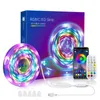 Strips LED Strip Light Bluetooth USB Powered Lights With Vocie Remote RGBIC Color Changing TV Backlights For Home Decor