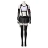 Final Fantasy VII Cosplay Tifa Lockhart Traje Mulheres Menina Outfit Sports Colete Skirt Full Set Halloween Carnaval Y0913