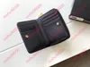 new arrive Caviar leather 5 color pocket wallet famous Designer women zippy short wallet for card holder zipper Coin purse