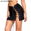 2021 Summer Sexy European and American Women's Clothing Slim-Fit Lace-up Slit Sheath Skirt Women's Sexy Tight Skirt X0428