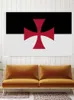 Rycerz Templariusza Flaga Czerwony Krzyż Mason Flagi 90 x 150 cm 3 * 5FT Custom Banner Metal Otwarty Przelotki Przelotki wewnątrz i na zewnątrz można dostosować