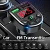 Bluetooth Car Kit Mp3 Bluetooth-kompatibel 5 0 Händer Telefonspelare Musikkort Audiomottagare FM Sändare Dual USB Fast Charg282o